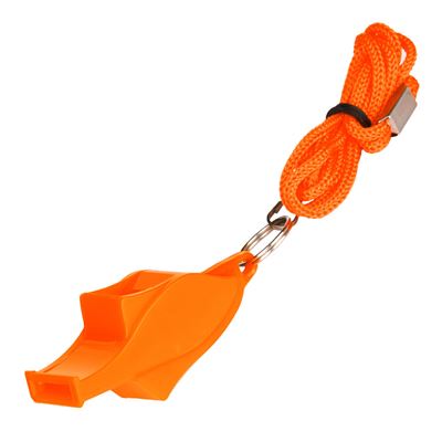 Sifflet HIGH PITCH avec cordon ORANGE