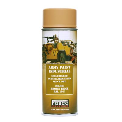 Peinture ARMY en spray 400 ml RAL 1011 BROWN BEIGE