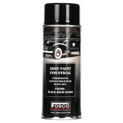 Peinture ARMY en spray 400 ml NOIR BRILLANT