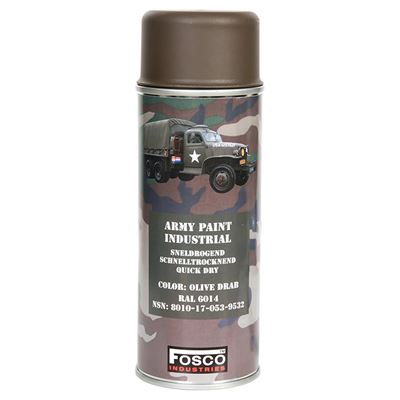 Peinture ARMY en spray 400 ml RAL 6014 OLIVE