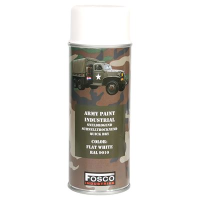 Peinture ARMY en spray 400 ml RAL 9010 BLANC