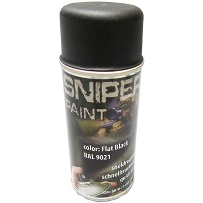 Peinture ARMY en spray 150 ml RAL 9021 / NOIR MAT
