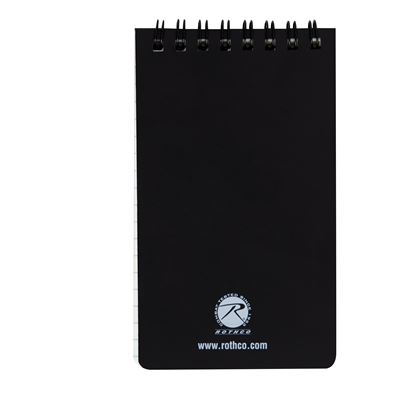 Bloc-notes/carnet imperméable NOIR ROTHCO 47000 4