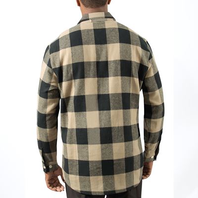 Chemise de bûcheron FLANNEL à carreaux COYOTE BROWN ROTHCO 47380 4