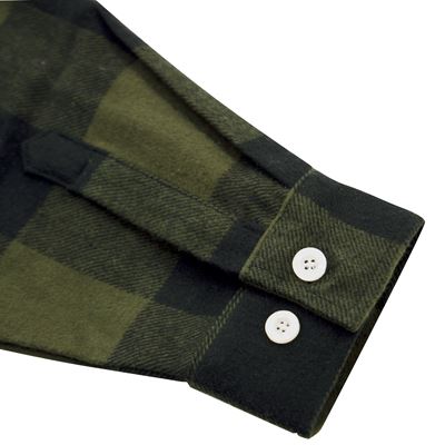 Chemise de bûcheron FLANNEL à carreaux OLIVE DRAB ROTHCO 47385 3