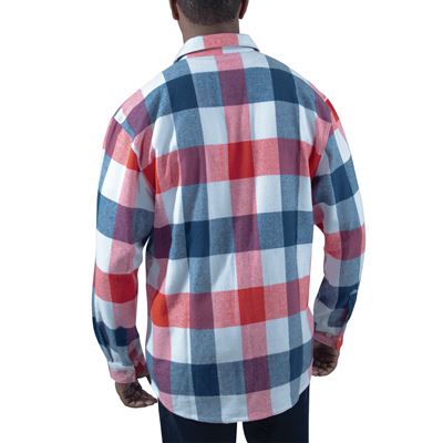 Chemise de bûcheron FLANNEL à carreaux ROUGE/BLANC/BLEU ROTHCO 47390 2
