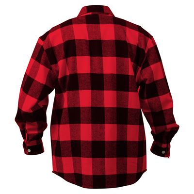Chemise de bûcheron FLANNEL à carreaux ROUGE ROTHCO 4739RED 2