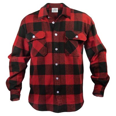 Chemise de bûcheron FLANNEL à carreaux ROUGE