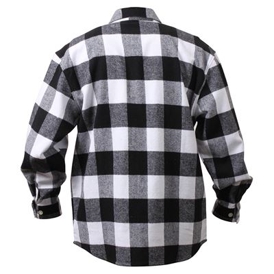 Chemise de bûcheron FLANNEL à carreaux BLANCHE ROTHCO 4739WHT 2