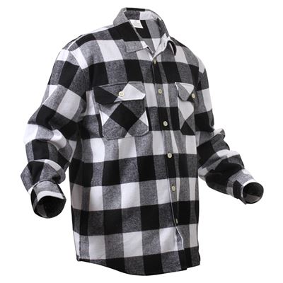 Chemise de bûcheron FLANNEL à carreaux BLANCHE ROTHCO 4739WHT 4