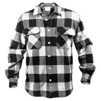 Chemise de bûcheron FLANNEL à carreaux BLANCHE