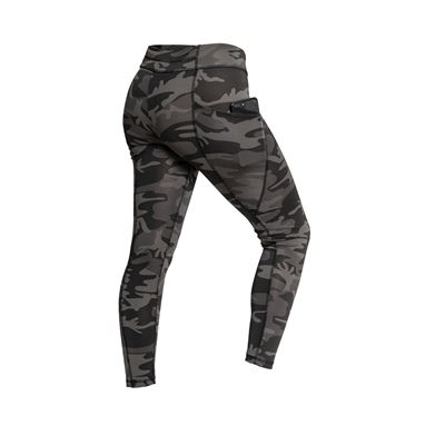 Leggings pour femmes WORKOUT avec poches BLACK CAMO ROTHCO 4890 3