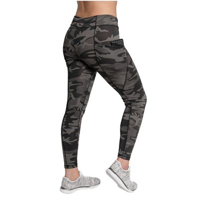 Leggings pour femmes WORKOUT avec poches BLACK CAMO
