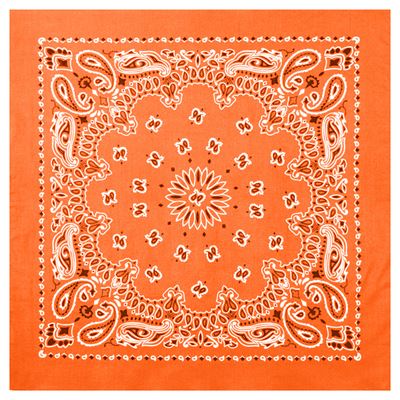 Foulard JUMBO TRAINMEN / WESTERN grand ORANGE
