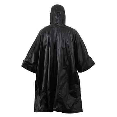 Poncho US rip-stop 140 x 225 cm NOIR