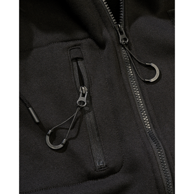 Sweat-shirt tactique à capuche et fermeture éclair Tactical Sweat Jacket NOIR BRANDIT 5033-11002 2