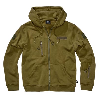Sweat-shirt tactique à capuche et fermeture éclair Tactical Sweat Jacket VERT