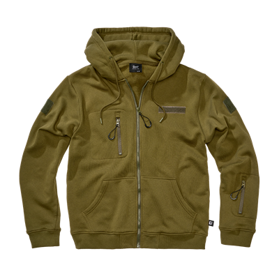 Sweat-shirt tactique à capuche et fermeture éclair Tactical Sweat Jacket VERT