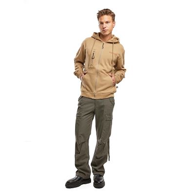 Sweat-shirt tactique à capuche et fermeture éclair Tactical Sweat Jacket COYOTE BRANDIT 5033-20070 7