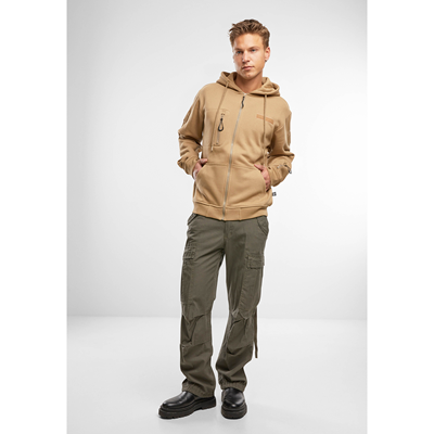 Sweat-shirt tactique à capuche et fermeture éclair Tactical Sweat Jacket COYOTE BRANDIT 5033-20070 4