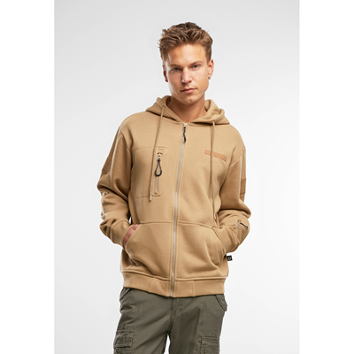 Sweat-shirt tactique à capuche et fermeture éclair Tactical Sweat Jacket COYOTE BRANDIT 5033-20070 3