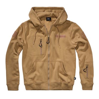 Sweat-shirt tactique à capuche et fermeture éclair Tactical Sweat Jacket COYOTE