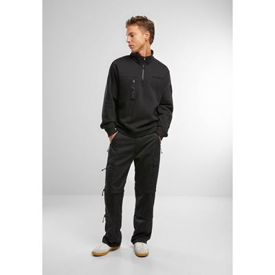 Sweat-shirt tactique à fermeture éclair ¾ avec Tactical Sweat Troyer NOIR BRANDIT 5034-11002 2