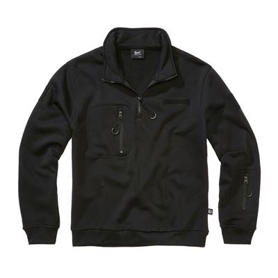 Sweat-shirt tactique à fermeture éclair ¾ avec Tactical Sweat Troyer NOIR