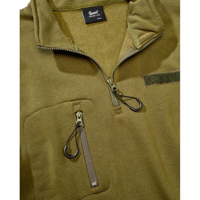 Sweat-shirt tactique à capuche et fermeture éclair Tactical Sweat Jacket VERT BRANDIT 5034-15001 4