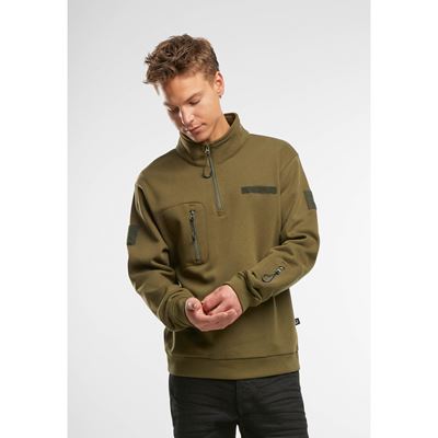 Sweat-shirt tactique à capuche et fermeture éclair Tactical Sweat Jacket VERT BRANDIT 5034-15001 3