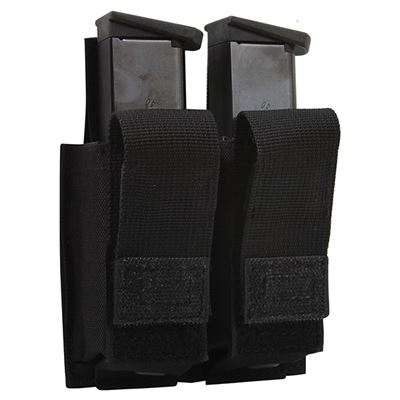 Étui MOLLE pour deux chargeurs de pistolet NOIR