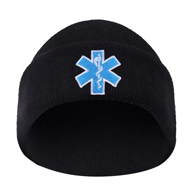 Bonnet tricoté STAR OF LIFE « EMS » NOIR ROTHCO 5346 3