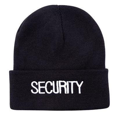 Bonnet tricoté brodé « SECURITY » NOIR ROTHCO 5442 3