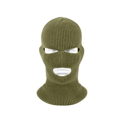 Cagoule à 3 ouvertures tricotée US OLIV