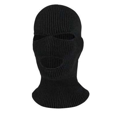 Cagoule à 3 ouvertures tricotée US NOIR ROTHCO 5504 3