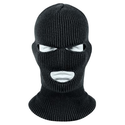 Cagoule tricotée à 3 ouvertures US WINTUCK NOIR