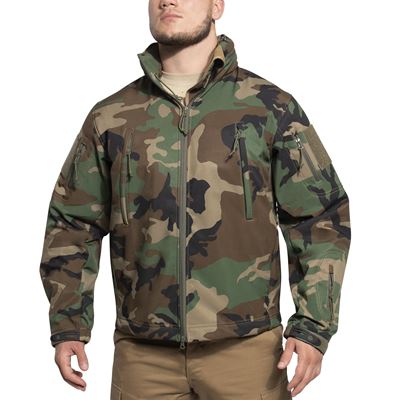 Veste CONCEALED CARRY softshell WOODLAND