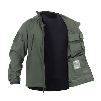 Veste CONCEALED CARRY softshell VERTE