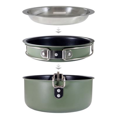 Set de vaisselle de plein air 3 pièces ALU Snap-Pack Origin Outdoors 557401 3