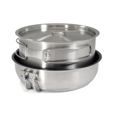 Set de cuisine outdoor en cinq pièces Nerez Cooking Set « Non-Stick » Origin Outdoors 557402 2