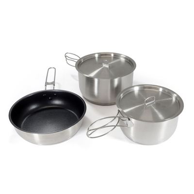 Set de cuisine outdoor en cinq pièces Nerez Cooking Set « Non-Stick » Origin Outdoors 557402 3