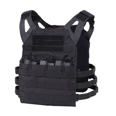 Gilet MOLLE porte-plaques léger NOIR ROTHCO 55891 2