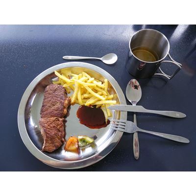 Assiette creuse en acier inoxydable 18/8 brillante 23,5 cm basic NATURE 562100 2