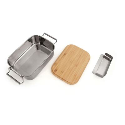 Boîte à repas en acier inoxydable avec planche à découper Lunchbox Bamboo-Clip Origin Outdoors 562104 6