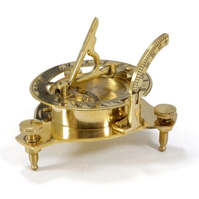 Boussole en laiton avec cadran solaire SUNDIAL dans un coffret en bois Origin Outdoors 562188 6