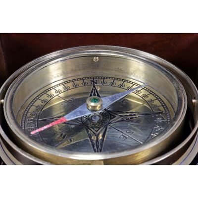Boussole GRANDE EN LAITON dans un coffret en bois Origin Outdoors 562191 4