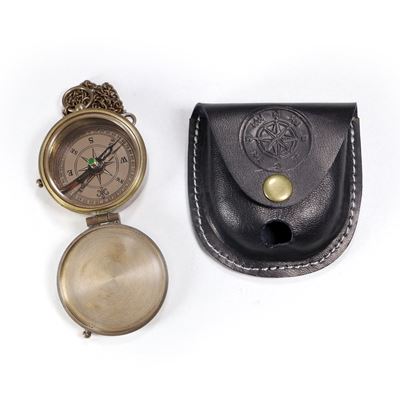 Boussole de poche en laiton