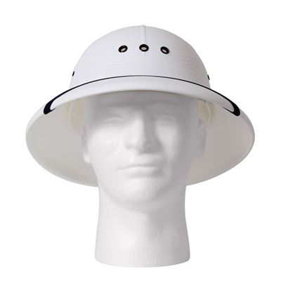 Casque/chapeau US PITH en plastique BLANC ROTHCO 5670-WHT 2