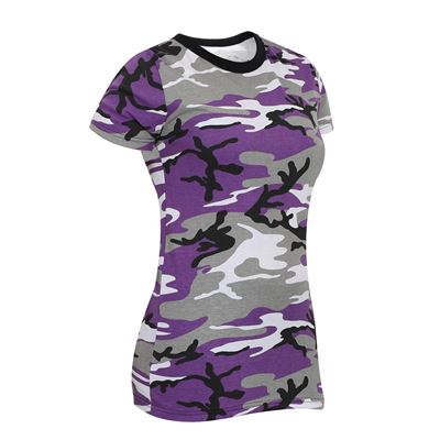 T-shirt femme long ULTRA VIOLET CAMO
