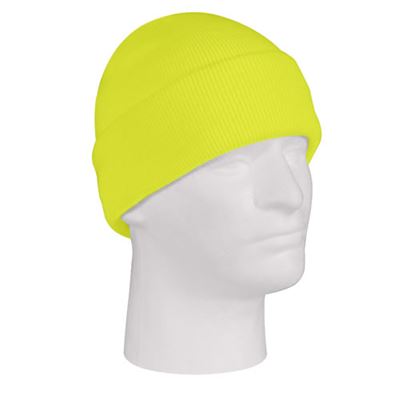 Bonnet finement tricoté FINE ACRYLIQUE RÉFLÉCHISSANT VERT